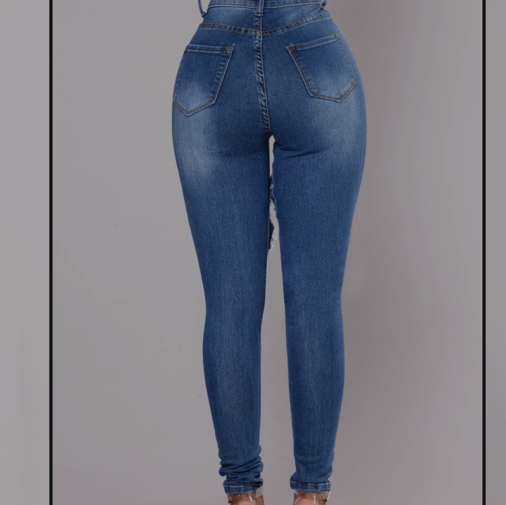 Denim Ripped Jeans - Picture 2 of 3